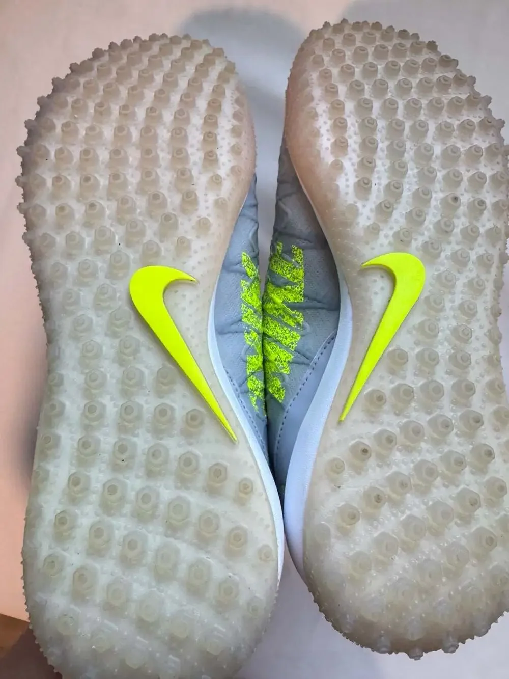 Nike Alpha Huarache 7 Pro TF Turf Lacrosse Shoes Gray Volt Men’s Size 10